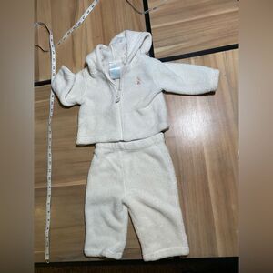 Small wonders two piece Sherpa baby suit‎